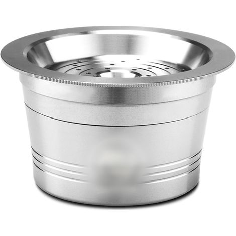 Capsule café acier inox 18/8 réutilisable filtre compatible cafissimo classic 286815 ALDI Expressi K-fee19-595-RED-CN-37-0 caffitaly Ruby TCHIBO cafissmo pure ruby 326531 argent 32x26x46mm lot 1 capsu (1/5)