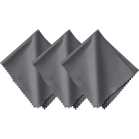 3er Set Mikrofaser Reinigungstücher 15x18cm Kamera Objektiv Display Tablet (1/5)