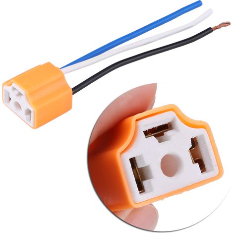 2 Pièces Connecteur Femelle H4/9003/HB2 pour Phare Céramique Douille Adaptateur (1/5)