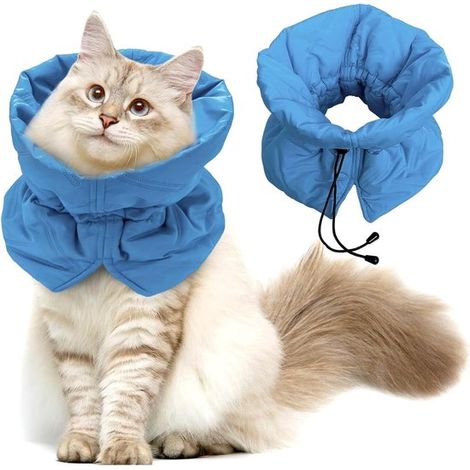 Katzenhalsband Halsband für Katzen Genesungshalsband für Katzen Verstellbares Genesungshalsband für Katzen für Kätzchen, Katzen und kleine Hunde (1/5)