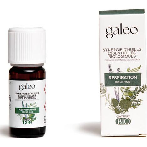 Aceite esencial orgánico con sinergia aromática, que aporta ligereza a la respiración. Galeo 10 ml.