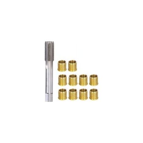 Zündkerzengewinde-Reparaturset, Zündkerzen-Nachschneidwerkzeug, Gewindebohrer-Set M14x1,25 und M16x1,25, Metall-Zündkerzengewinde-Reparaturwerkzeug für die Wartung von Motoren und Generatoren (1/5)