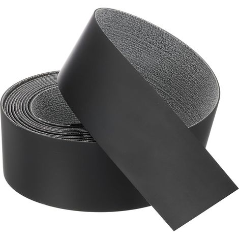 Edge Banding 3 m x 45 mm, Edge Band, Furniture Masking Pre-Glued, PVC Veneer Flexible Plywood with Hot Melt Adhesive for Edges, Furniture, Shelf, Panels, Black (1/5)