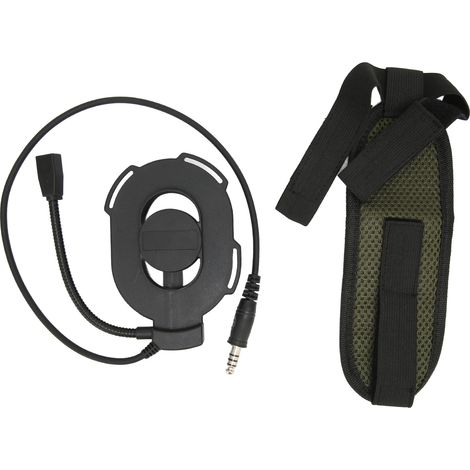 Casque moto robuste avec micro U94 PTT unilatéral, compatible avec radios Hytera PD-780/785/788/780G, couleur noir. (1/5)