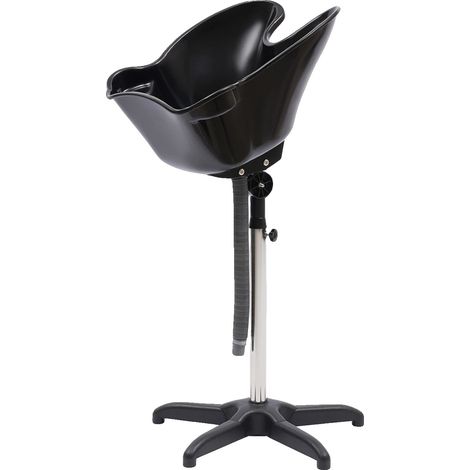 Shampoo-Basin, verstellbare Höhe, leichtes Design, schwarz (1/2)