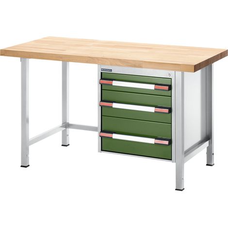 eurokraft pro, Établi réglable en hauteur, sur piétement, 3