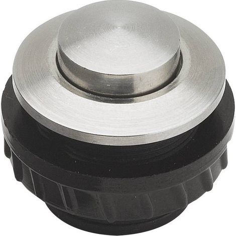 Bouton de sonnette simple Grothe 62006 acier inoxydable 12 V/1,5 A (1/2)