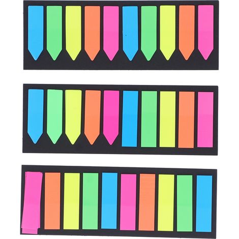15 Sets Transparent Sticky Notes Transparent Design Colorful Reusable Widely Used Cute Sticky Notes for Work Study (1/5)