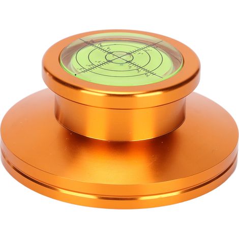 Stabilisateur Platine Vinyl Alliage d'Aluminium - Poids pour Disques LP, Anti-Vibration, Couleur Or Luxe (1/5)