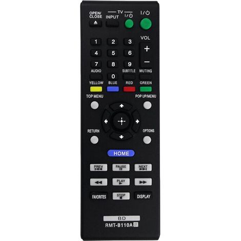 Control remoto de repuesto RMT-B110A para reproductores de Blu-ray y DVD BDP-S580, BDP-S480, BDP-S280, BDP-S380, BDP-BX58, BDP-BX38 y BDPS280. (1/2)