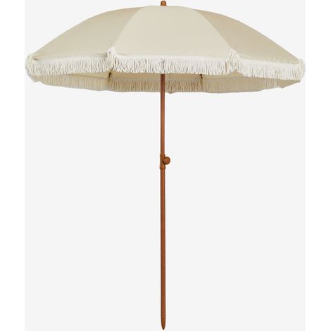 SKLUM Sonnenschirm Ø175 cm aus Stoff und Stahl Miska Beige Tapioca