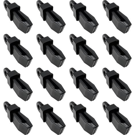 CCYKXA Clips de bâche 16pcs， Fixation de bâche-Tente -Clips de bâche-Clips pour Voile Solaire-tarp Clips-Crochets de bâche Plastique