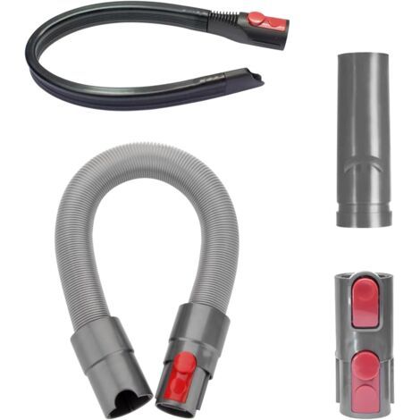 Lot de 4 Raccord de Accessoires avec Embout Flexible, Rallonge Tuyau Extensible, Fermeture de Commutateur et Adaptateur pour Dyson V15, V12, V11, V10, V8, V7 Aspirateur (1/5)