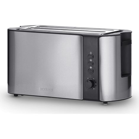 Severin AT2590 Toaster Toaster Edelstahl-gebürstet-schwarz (1/5)