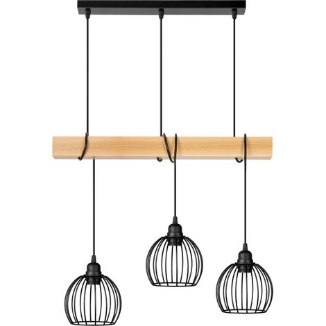 Lampada Tornado OB3PB in faggio nero (1/5)