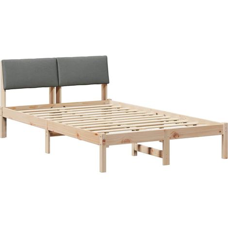 Maison Exclusive - Estructura de cama Negro y gris oscuro 120 x 2 (1/5)