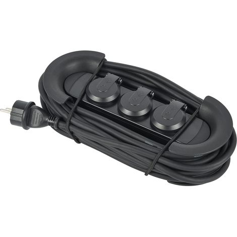 1 Bloc Multiprises, Câble 10M, 3 Prises 16A, IP44 IK09, Pour Chantiers Et Jardins
