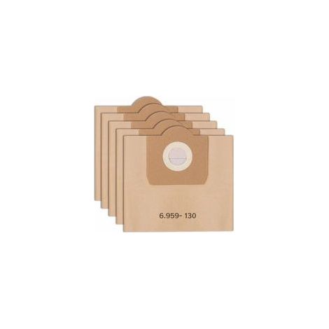 5 Staubsaugerbeutel für Kärcher, gerade Staubsaugerbeutel für Kärcher WD3/MV3/WD 3 Premium, Ersatz-Papierfilterbeutel 6.959-130.0 A2201/2204/2504/2554/2251/2604, SE 4001 4002 (1/5)