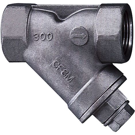 Riegler Schmutzfänger, Edelstahl, MW 0,6 mm, G 1 1/2, DN 40 (1/3)