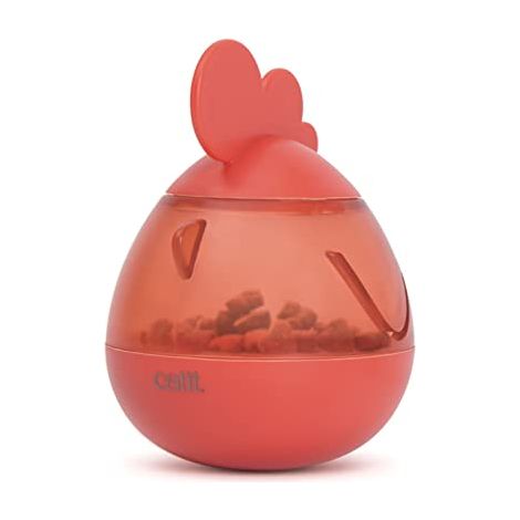 CATIT PIXI DISTRIBUTEUR DE FRIANDISES, JOUET INTERACTIF DISTRIBUTEUR DE FRIANDISES POUR CHAT, COQ 43032