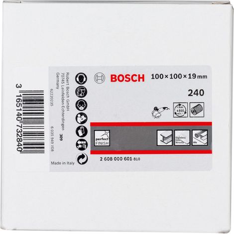 Rullo abrasivo a lamelle, 19 mm, K 240, 100 mm