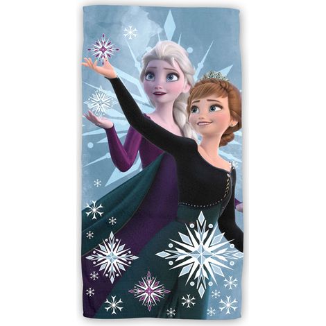 Disney Frozen Baumwolle Strandtuch Frottee Badetuch mit Premium Druck, 70x140 cm