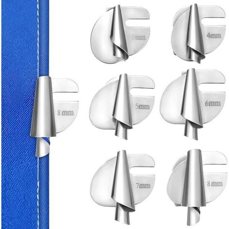 Universal presser foot for sewing machine hems, hem attachment feet, accessories, needles, rolled binder (1/5)