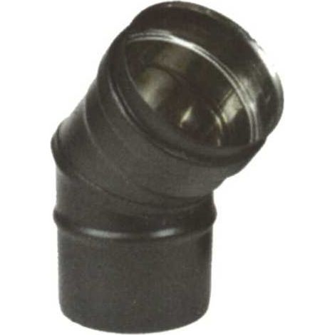 Gomito Inox 45° 10 Nero Pellet 300 Maral