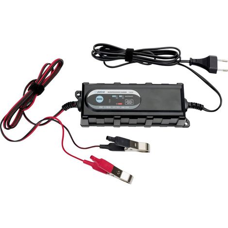 Platinet 13313 Caricatore, Caricatore automatico 6 V, 12 V 1 A, 3.8 A