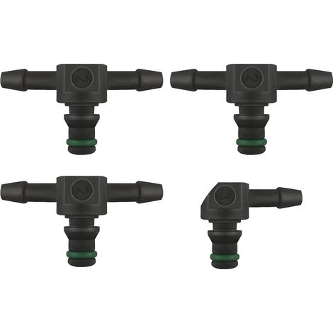 4 Pièces Connecteur Retour Gasoil Injecteur,Connecteur Retour Injecteur,Connecteur Renvoi De Gasoil Injecteur Voiture,Retour Injecteur Gasoil Common Rail,Adaptés Aux Tuyaux Hydrauliques
