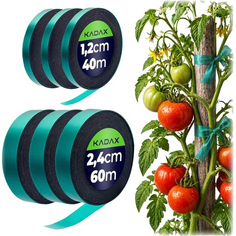 Juego de cintas adhesivas para plantas, vinilo flexible, soporte resistente, verde claro. (1/5)