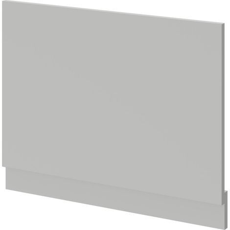 Gloss Grey Pearl MDF 700mm End Bath Panel with Plinth (1/4)
