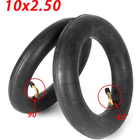 Pneu renforcé avec chambre à air incurvée à 45° (10 x 2,5 pouces) pour trottinette électrique 10 pouces. (1/5)