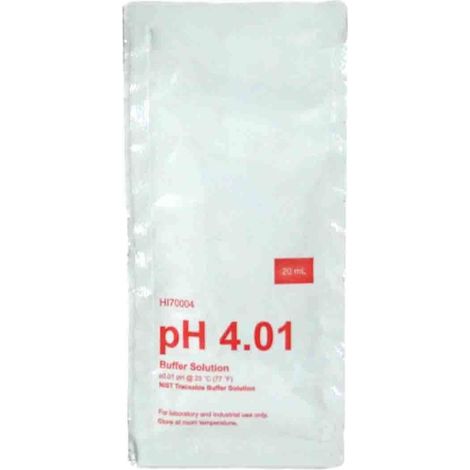 Bustina Da 20 Ml Di Soluzione Tampone Ph 4 Per Penna Ph