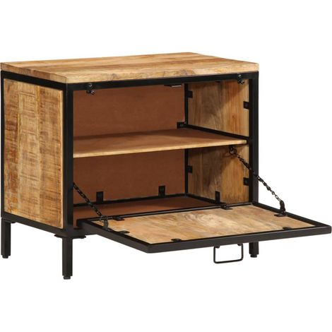 Maison Exclusive - Scarpiera 60x35x53 cm in Legno Massello di Mango Grezzo (1/5)