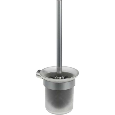 Ravak Fold - Wandhängende Toilettenbürste mit Halter, Glas/Edelstahl gebürstet X07P1348 (1/3)