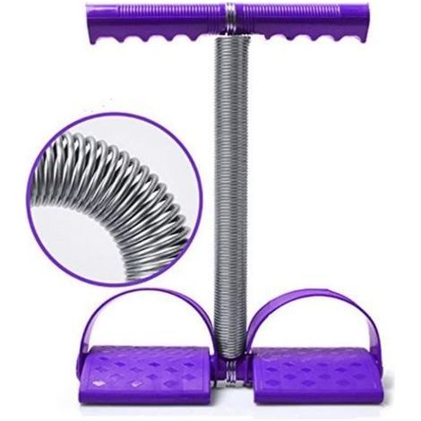 Elastisches Sit-up-Zugseil mit Federspannung und Fußpedal für Bauch- und Beinübungen, elastisches Rudergerät für Fitnesszwecke (1/4)