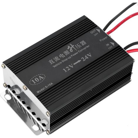 Convertisseur élévateur 12V à 24V 10A pour système audio et GPS voiture