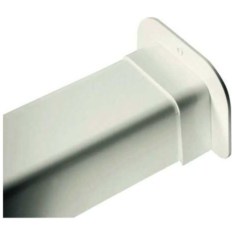 Rosace Murale en Plastique Rigide Beige pour Goulotte de 80 mm - Solution de Finition Esthétique et Durable
