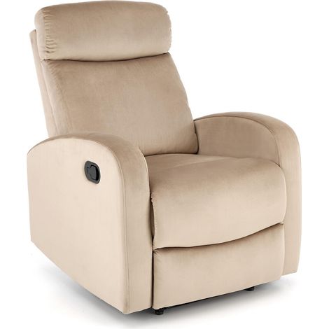 Sillón reclinable Houston 1518, Beige, 90x75x95cm, Tapiz