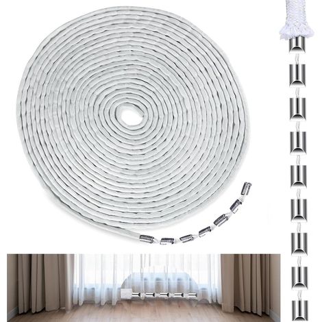 Bestseller: 10 Meter langes Gardinenband, beschwertes Seil, Bleiseil, Edelstahl-Gardinentragseil. (1/5)