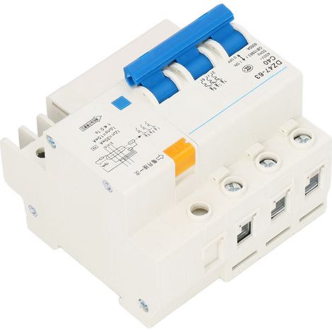 Disjoncteur miniature triphasé 40 A, pouvoir de coupure 6000 A, montage sur rail DIN pour la protection des circuits 400 V (1/5)
