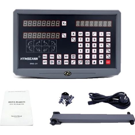 Fraiseuse de tour, DRO 2 axes, affichage AC110V/220V, SNS-2V (1/2)