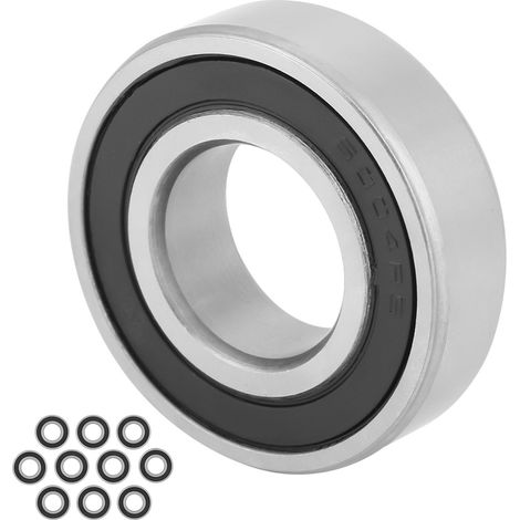 10 pièces Roulements à billes 6004-2RS1, joints caoutchouc, 20x42x12 mm (1/5)