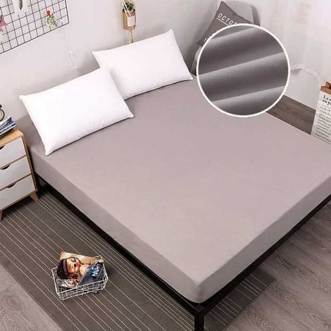 Drap-Housse Imperméable - FOLAYA - 140x200cm - Hypoallergène - Résistant à l'humidité - Durable (1/3)