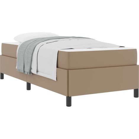 Maison Exclusive - Cadre de lit avec matelas Cappuccino 80 x 200 cm tissu