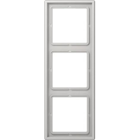 Jung 3 scomparti Telaio di copertura Coperchio Grigio LS983LG 1 pz. (1/2)