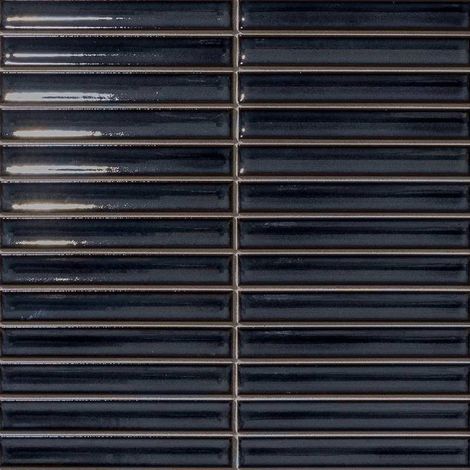 Mosaïque de grès cérame Zen INAX YUKI BORDER - Navy blue boîte de 1.01 m2 - - boîte de 1.01 m2