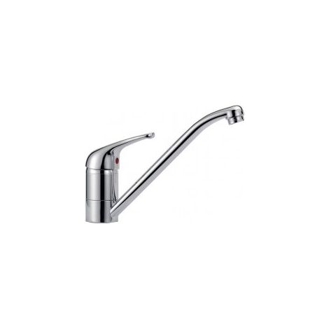Crolla 4070CR Miscelatore a canna bassa con bocca girevole 360° e flessibili d'alimentazione Cromo (1/2)