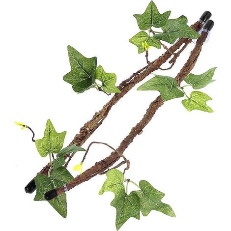 Dschungelkletterpflanze für Reptilien: Flexible Blätter mit Saugnäpfen, Terrariendekoration